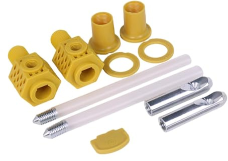 Baoblaze Wall Hung Toilet Seat Fixing Kit Mounting Bolts Replacement Repair Toilet Lid Screws Top Fixing Hinges for Bathroom Household