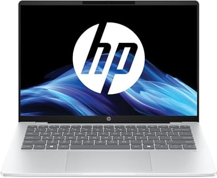 HP Omnibook 5 14-he0000sf Ordinateur Portable 14 WUXGA OLED, PC Portable (QualComm Snapdragon X X1-26-100, RAM 16 Go, SSD 512 Go, Qualcomm Adreno GPU, Windows 11), Laptop Argent, Clavier AZERTY