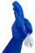 kitchen-star Ultimate Rubber Household PVC Gloves with Comfortable Cotton Lining, Anti-Slip surface, Kitchen Dishwashing, Extra Thickness, Kitchen Cleaning, Working, Painting, Pet Care (Large, Blue)
