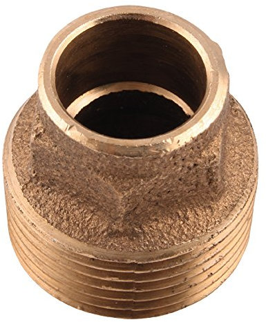 Sanitop-Wingenroth 11157 7 Rotguss-Übergangsnippel Nummer 4243G, 1 Stück, 15 mm x 3/4 Zoll AG