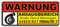 1A Style Sticker WARNUNG ANSAUGBEREICH -Turbo Auto Aufkleber,