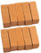Perfeclan 10er-Set Mini Ziegelrot Backsteine Ziegelsteine
