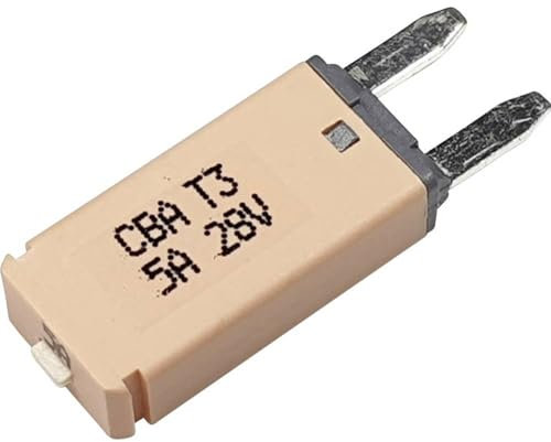 Hansor Circuit Breaker Mini, Type 3. Manual Reset, 5A CBA3 Series 5A Sicherungsautomat Standard Flac