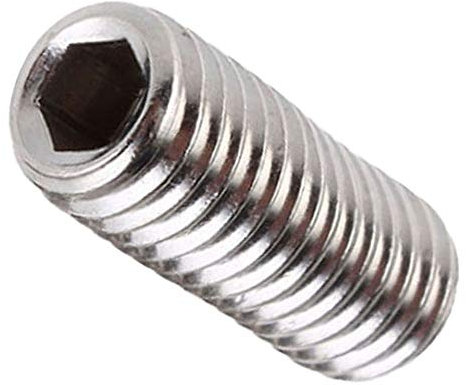 Yudesun M1.6 M2 M2.5 Vis Sans Tête en Acier Inoxydable - À Six Pans Creux Allen Hex Jeu de Douilles Pointe en Coupelle Attaches Filetage Métrique Tête Plate