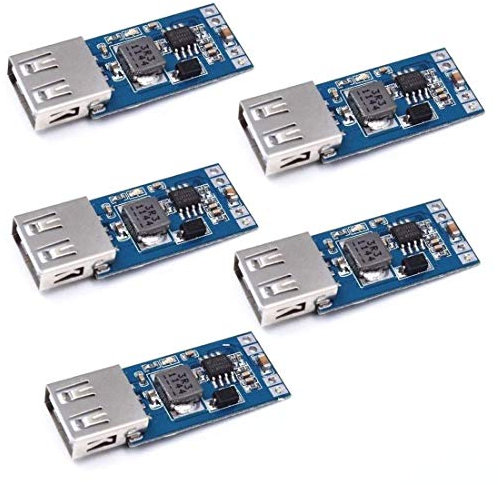 Hailege 5pcs 3A DC-DC 9V/12V/24V bis 5V Step Down Power Module USB Fahrzeug Auto Ladegerät