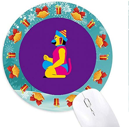 Festival Cambodschan Tanzen Männlich Mousepad Rund Gummi Maus Pad