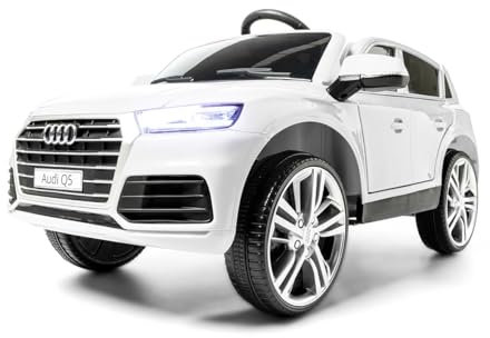 ATAA Q5 offiziell - Weiß - Elektro-Auto für Kinder mit 12V Batterie und Fernbedienung