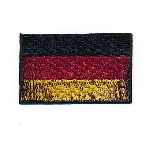 hegibaer 30 x 20 mm Deutschland Retro Flagge Old Germany Aufnäher Aufbügler 1170 Mini