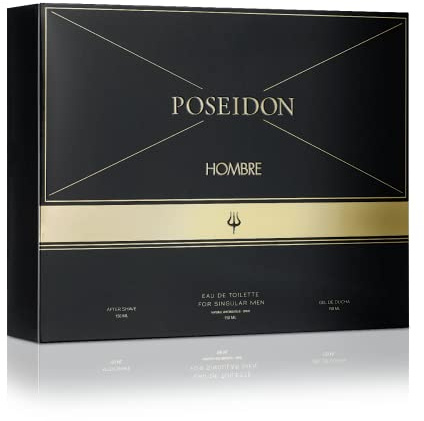 Poseidon Estuche Hombre - Eau de Toilette, After Shave, Gel de Ducha, Estándar, Único