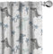 ABAKUHAUS Dino Vorhänge, Gardinen, Dinosaurier Rhythmische Cartoon, Fensterbehandlungen für Wohnzimmer Schlafzimmer Dekor, 2 Stück 75 cm b x 225 cm h, Mehrfarbig Weiß