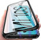 SIMao Carcasa para Xiaomi Mi 10S Funda 360 Grados Protección Integrada Protector de Lente de Cámara Anti-Rasguño Transparente Vidrio Templado Case Metal Bumper Adsorción Magnética Cover,Negro