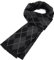Durio Schal Herren Warm und Weiche Winterschal Herrenschal Gestrickt Plaid Winter Lange Schals XY543-Schwarz Grau Einheitsgröße