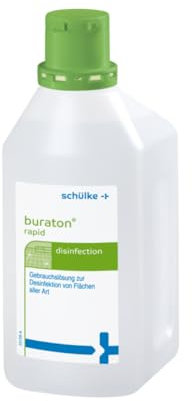 Buraton Rapid Flächendesinfektionsmittel | 10 Liter Kanister| Gebrauchsfertig | Farbstoff- und parfümfrei | Konzentrat Flächen-Reiniger Desinfektionsmittel