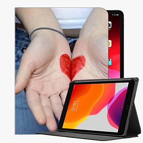 YENDOSTEEN For iPad Pro 12.9 Inch Case 2021 2020 2018,Hands Heart Drawing People Case Slim Shell Cover For ipad Pro 12.9 inch