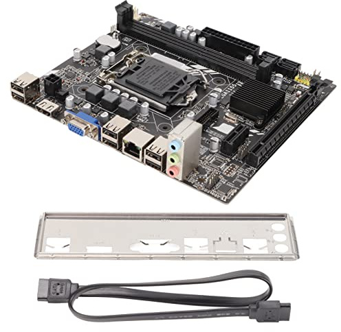 Placa Base H61M, Placa Base de Computadora de 1155 Pines, Ranuras de Memoria DDR3 de Dos Canales, Potencia Estable, Interfaces Multimedia VGA y HD, Gran Compatibilidad