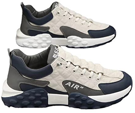 LTHTX Herren-Freizeitschuhe mit Luftpolster, elastisches Band, atmungsaktiv, Laufschuhe, Leichtathletik, Sport, Trainer, Tennis, Basketballschuhe