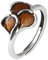 Gelbe Epoxid Ginkgo Blatt Ring Retro 925 Sterling Silber Ginkgo Biloba Ring Natur Schmuck für Damen Offen Verstellbar