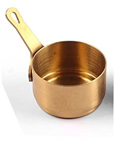 for Pot Gravy Stainless Steel Milk Pot Sauce Pan Non Small Saucepan Boiling Eggs, Warming Milk | Cooking Pots & Pans -Gold（100ML）