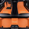 Custom Auto-Fußmatten für BMW für X1 X2 X3 X4 X5 X6 X7 Leder Wasserdicht Abriebfest Mit Aufbewahrungstasche Auto-Fussmatten,Farben:orange