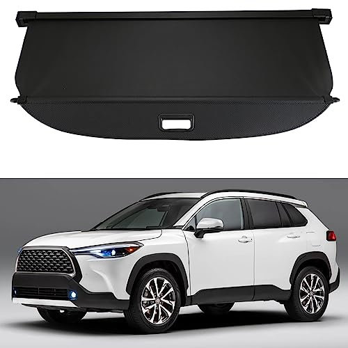 Auto Einziehbarer Netze Laderaumabdeckung Kofferraum Hutablage für Toyota Corolla Cross 2020-2023