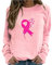 YESOK 2023 Cancer du Sein Octobre Rose T-Shirt Ruban Rose de Sensibilisation au Cancer du Sein d'Octobre T-Shirt Grande Taille Pas Cher T Shirt Femme Sexy Pull Femme Col Rond Sweat Shirt Sweatshirt
