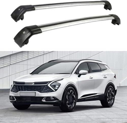 Barras portaequipajes de Techo compatibles con para KIA Sportage 2022 2023, Barras de Techo Destinado a Poner Cofres, Soportes y Escaleras