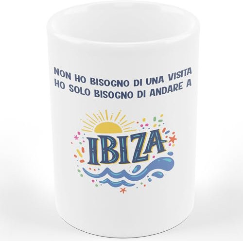 AL PRODUCTION Tasse IBIZA Lustige Beschreibung - Tasse Geburtstagsgeschenk - Lustig - Humor