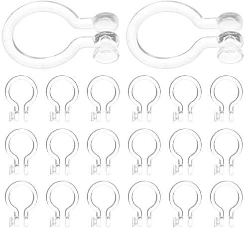 SEWACC 50stücke Silikon Nasenring Adapter Nasenring Umwandlungsset Für Handarbeit Transparent Vielseitig Einsetzbar Für Modischen Nasenschmuck Und Kreative Projekte