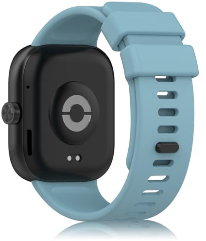 Pheant Bracelet Compatible avec Xiaomi Redmi Watch 4 Bracelets en Silicone de Remplacement pour Femme Homme, Bleu