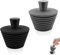 Lot de 2 bouchons coniques universels en caoutchouc pour évier de cuisine et lavabo