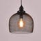 QZQHUSOJ American Country Ceiling Light,Fitting Black Metall Wire Wine Bottle Chandelier,E27 Vintage Wine Glass Ceiling Lamp Creative Wrought Iron Kitchen Dining Room Bedro/B-1