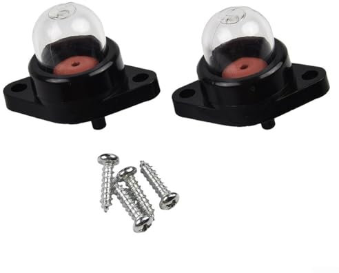 ZYWUOY Primer Bulb for für Partner Chainsaws 335 440, Compatible with for Mac Cat & für Partner 351, Includes 2 Bulbs and 4 Screws for Easy Installation