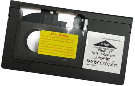 Einfache Konvertierung von VHS-C in Standard-VHS-Format, damit Sie Ihre Heimfilme sofort immer wieder genießen können! Motorisiert, so dass das Laden und Entladen von Band schnell und einfach ist.