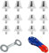 12 Pcs Tacos de Repuesto de TPU y Nylon para Zapatos de Fútbol, Conical Soccer Crampons Tachuelas de Goma Duraderas Universales Stud Reemplazo de Componentes Botas de Fútbol Tacos Equipo (Silver)