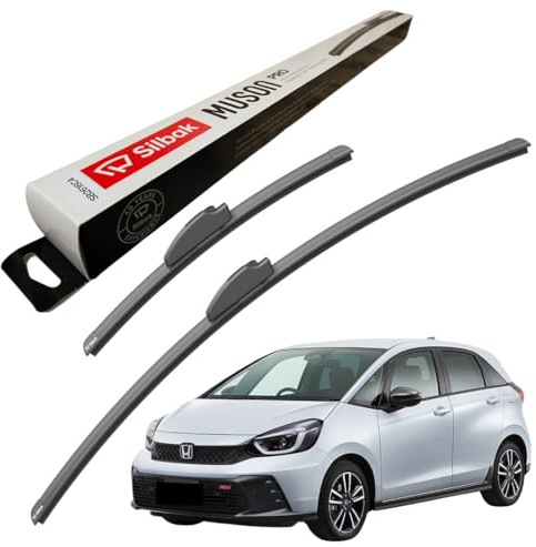 Silbak Windscreen Wipers, for HONDA JAZZ (2020 ONWARDS) Front Wiper Blades, 650mm/350mm