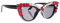 ANDRESLAD Strass Sonnenbrille Trendy Party Brillen Mode Brille