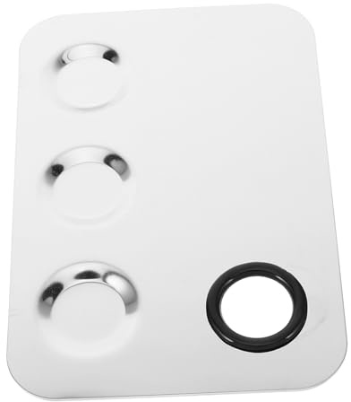 Generic Stainless Steel Makeup Mixing Plate 3-compartment Foundation Mixer Tray for Beauty Professionals Small Square Design for Makeup Artists for Creams and Lipsticks