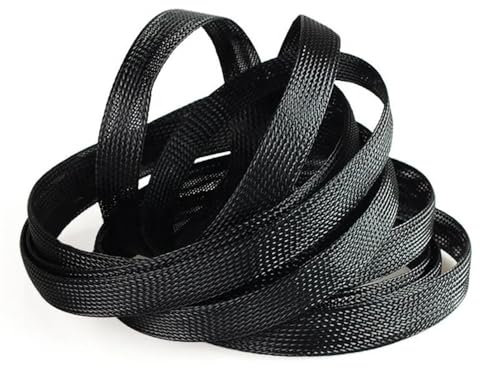 LYVQZPWLR Wire Loom Wire Braid Sleeving, 328ft Mesh Cable Covers, ID2/3/4/6/8/10/12~25MM Braided PET Expandable Sleeve for Electronic Equipment Cable Protection(10 mm)