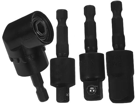 Hoement Rechtswinkelbohranformung Bits für Right Rotatable Flex Attachment Impact Bohrer Treiber Driver Socket Angle Bithalter Drill Adapter