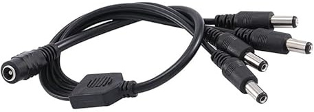 DC 5,5 x 2,1 mm Buchse auf 5,5 x 2,1 mm 2/3/4/5/8-Wege-Stecker 12 V Power Splitter Kabel Anschluss for Streifen Licht DIY(1 Female to 2 Male)