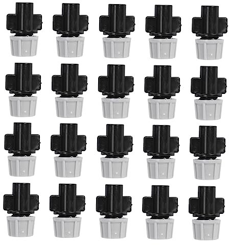 Abaodam 20piezas Boquilla Atomizadora De Plástico para Jardinería Boquilla De Control De Agua para Invernaderos y Terrazas Mini Aspersor Atomizador