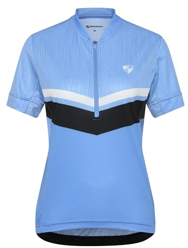 Ziener Damen Naladia-z Funktionelles Fahrradtrikot mit halbem Front-Reißverschluss (1er Pack)