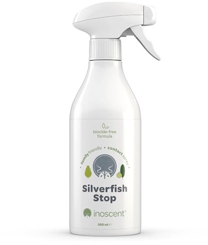 Inoscent® Stop Pececillos de Plata 500ml | Spray de Acción Mecánica por Contacto | Fórmula de Base Acuosa Sin Olores | Especial para Cocinas y Armarios