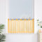 Yujiao Mao 1er Pack Voile Gelb Scheibengardine mit Schlaufen Küchen Vorhang, H/B: 45/120cm
