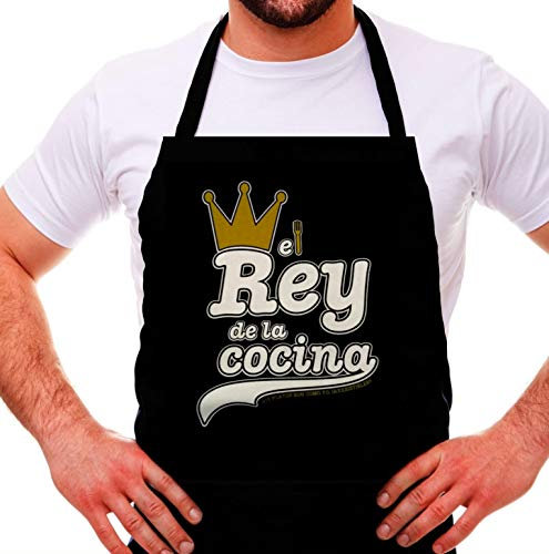 MISORPRESA DELANTAL para el REY DE LA COCINA. REGALO DIA DEL PADRE. REGALO PARA PAPÁ