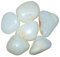 100 Gramm Opal - weiß - Milchopal Handschmeichler auch als Wassersteine ca. 4-6 Steine, ca. 30-40 mm