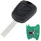 ePathChina® - Chiave Telecomando per Auto da 433 MHz, 2 Pulsanti, con Chip PCF7961 e Stelo della Chiave HU83 per Citroen 73373067C / per Peugeot 307 2000-2017