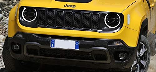 Griglia anteriore per Renegade di colore nero satinato con anello faro nero opaco FCA Originale 735699547