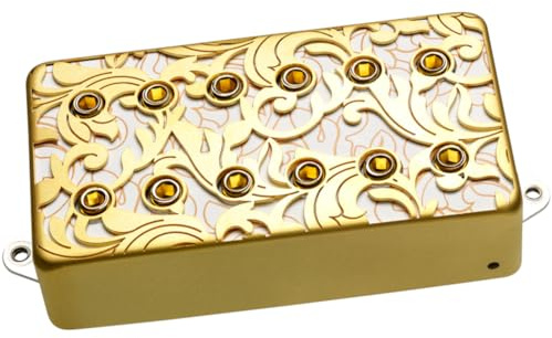 DiMarzio DP 287FSGW UtoPIA Neck Humbucker, E-Gitarren Tonabnehmer, Gold Weiß