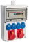 VOTHA® Wandverteiler - verdrahtetWÜRZBURG mit FI-Schalter Steckdose 230 V~ 4, CEE 16 A, 400 V~ 2, CEE 32 A, 400 V~ ohne, LS 16 A, 1-polig, C 2, LS 16 A, 3-polig, C 1, LS 32 A, 3-polig, C ohne